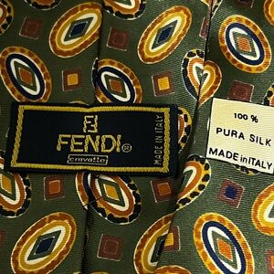 Vintage - Fendi tie (100% silk- Made in Italy)